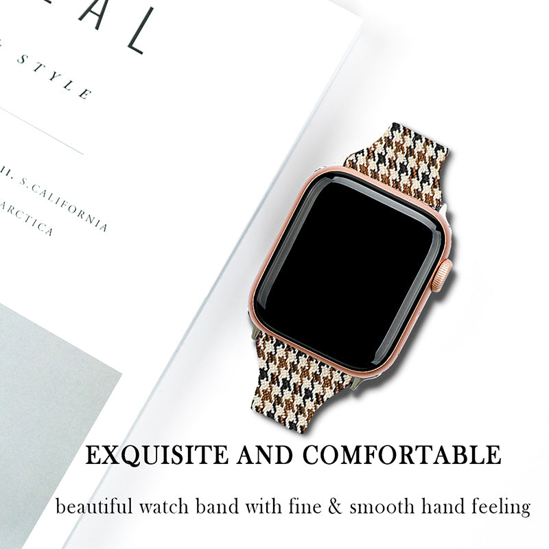 T Liner Design Slim Fabric PU Leather Buckle Watch Strap Wristband for Apple Watch Series 9 8 7 41mm SE (2023) SE(2022) SE 6 5 4 40mm 3 2 1 38mm T Liner Design Slim Fabric PU Leather Buckle Watch Strap Wristband for Apple Watch Series 9 8 7 41mm SE (2023) SE(2022) SE 6 5 4 40mm 3 2 1 38mm